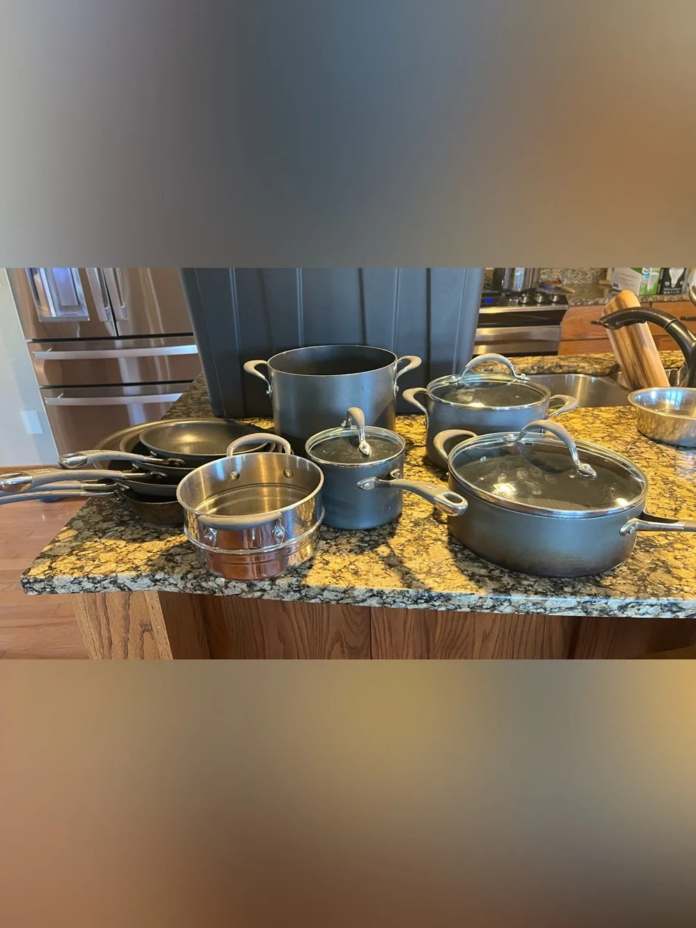 Better Homes And Gardens Gray/Steel Cookware Set with Lids